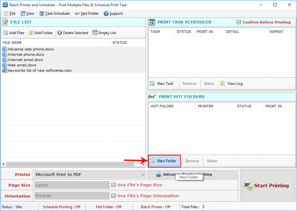 Batch Printer and Scheduler Batch Printer and Scheduler