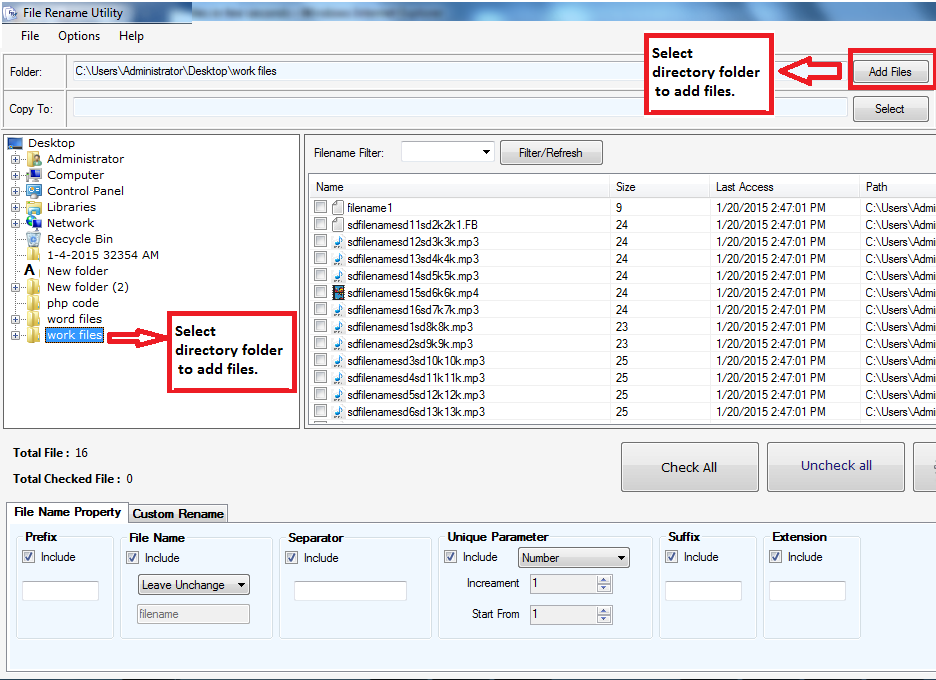 File Rename Utility File Rename Utility