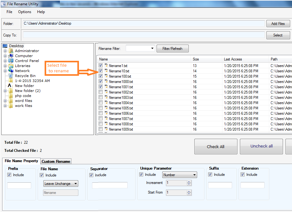 File Rename Utility File Rename Utility