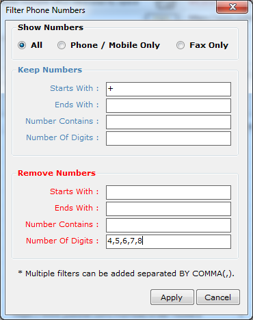 Internet Number Extractor Internet Number Extractor