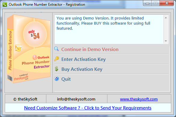Outlook Number Extractor Outlook Number Extractor