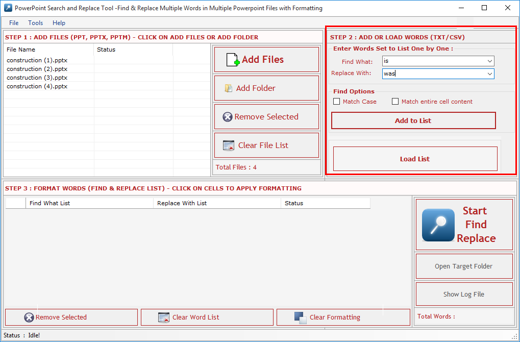Powerpoint Search and Replace Tool powerpoint-search-replace