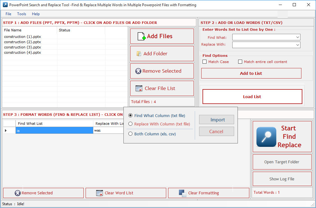 Powerpoint Search and Replace Tool powerpoint-search-replace