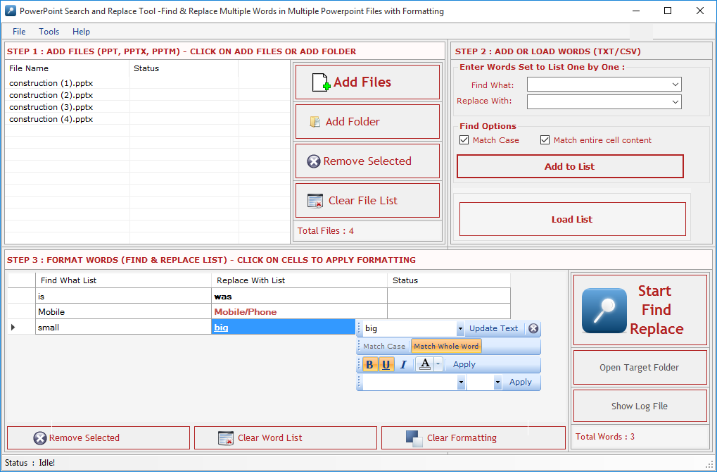Powerpoint Search and Replace Tool powerpoint-search-replace
