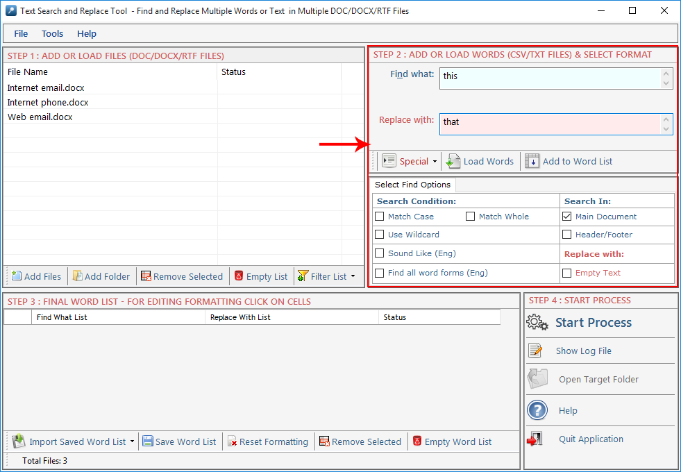 Text Search and Replace Tool Text Search and Replace Tool