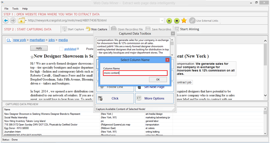 Web Data Miner Web Data Miner