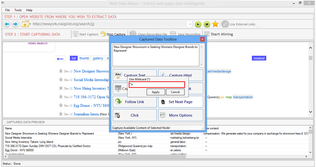 Web Data Miner Web Data Miner