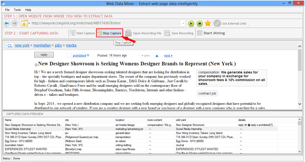 Web Data Miner Web Data Miner