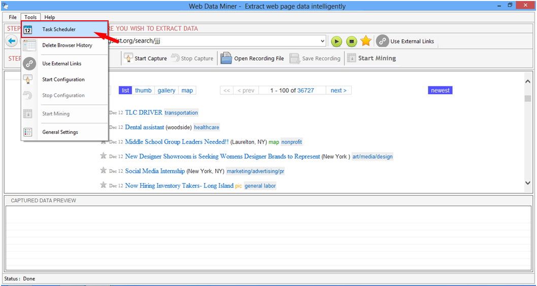 Web Data Miner Web Data Miner