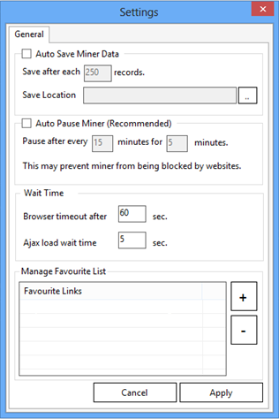 Web Data Miner Web Data Miner