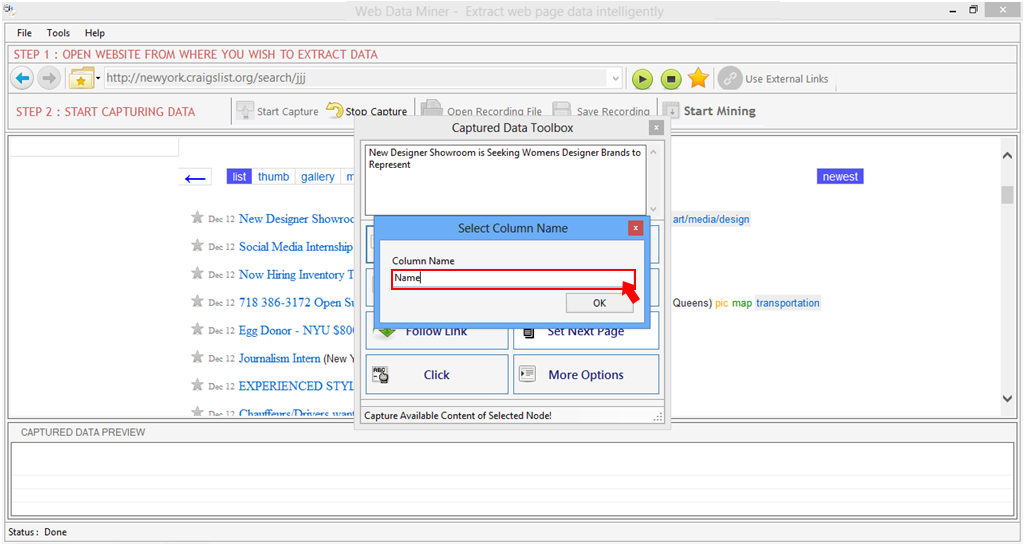Web Data Miner Web Data Miner