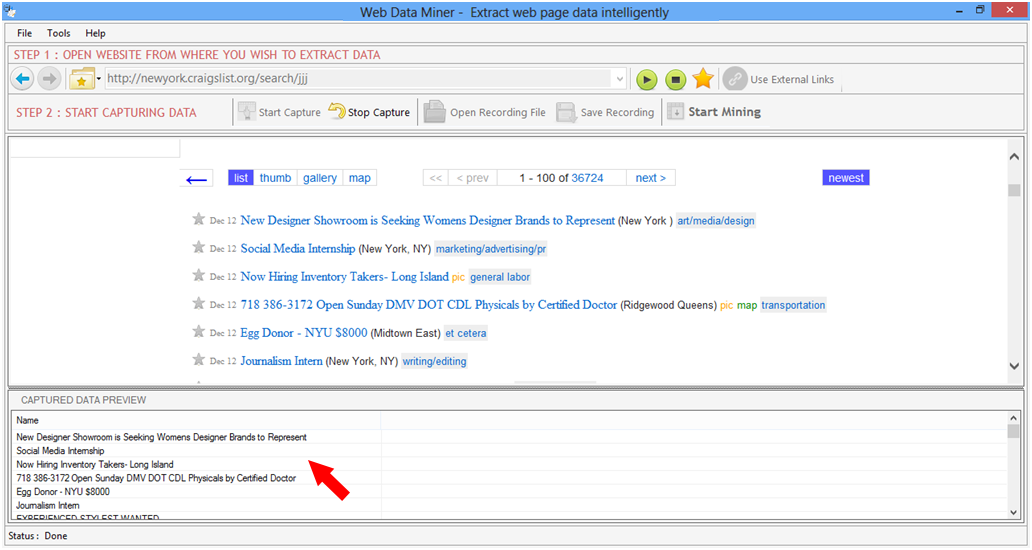 Web Data Miner Web Data Miner