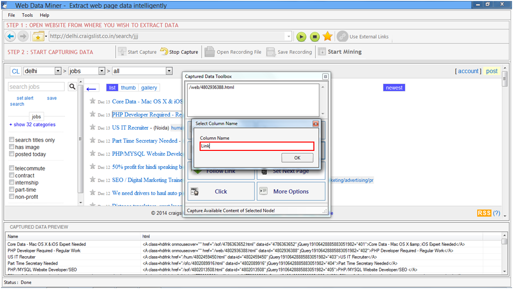 Web Data Miner Web Data Miner